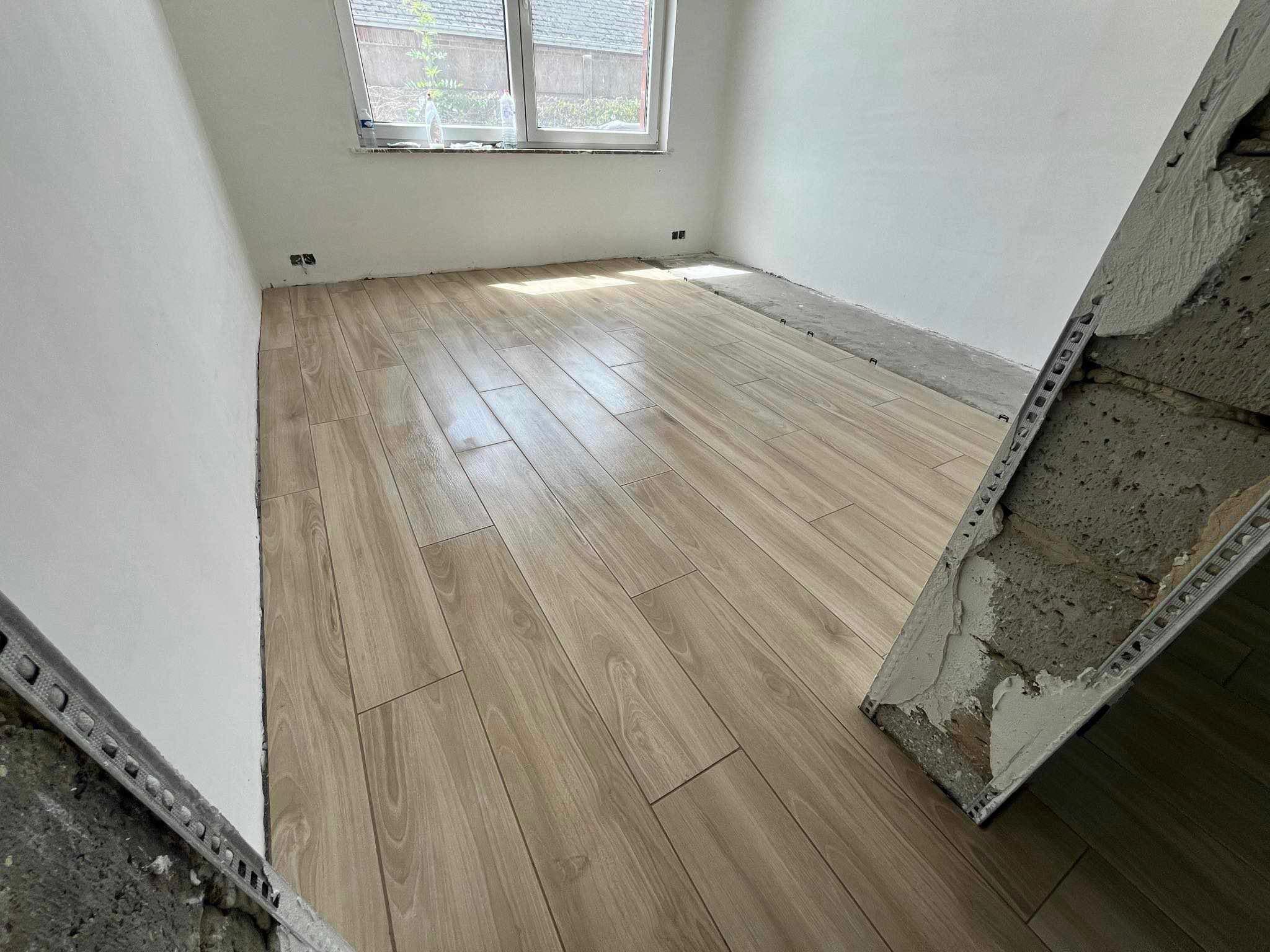 Parquet bois clair posé